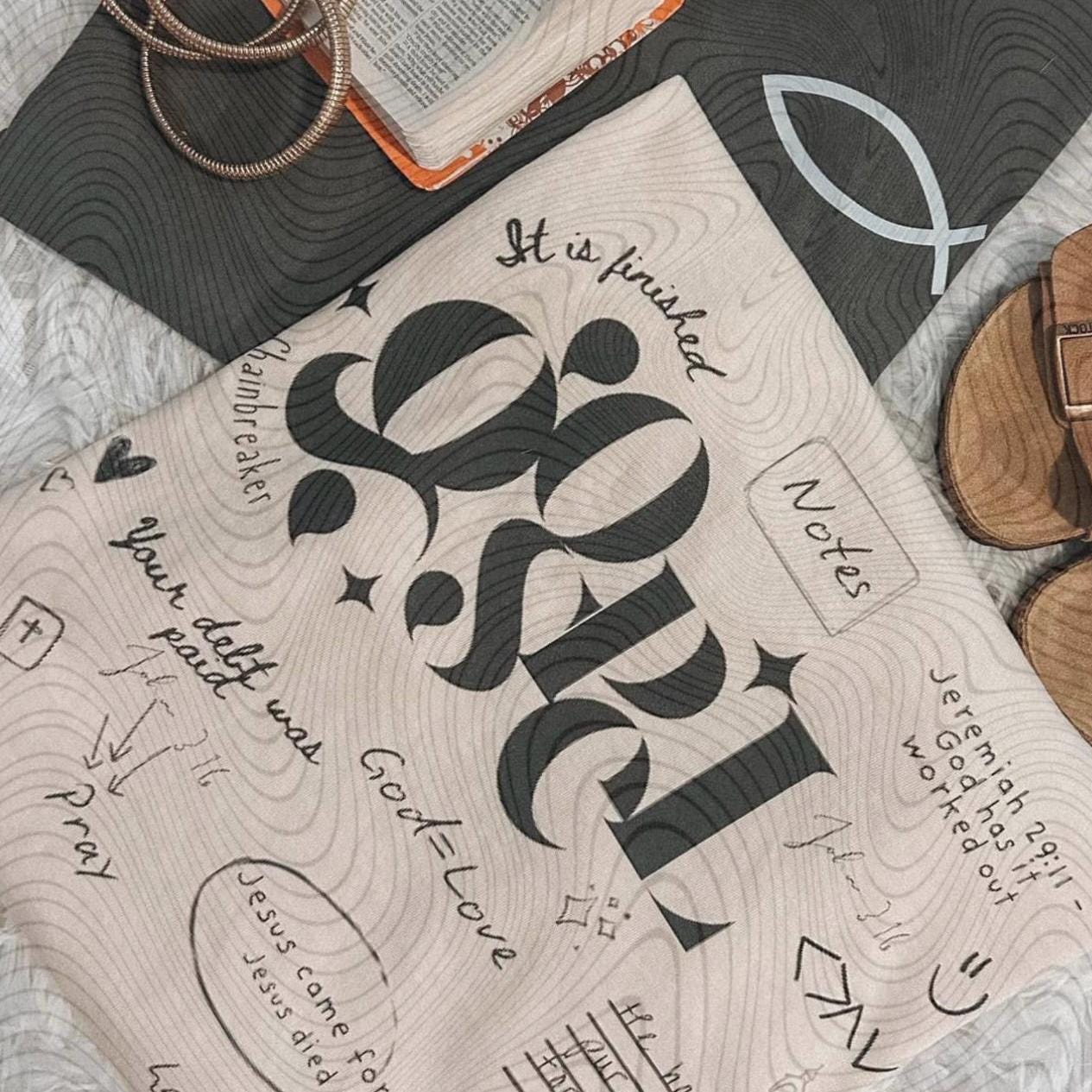 Church notes handwritten christian t-shirt | Christian apparel | Scripture based tee | Gospel inspired shirt
