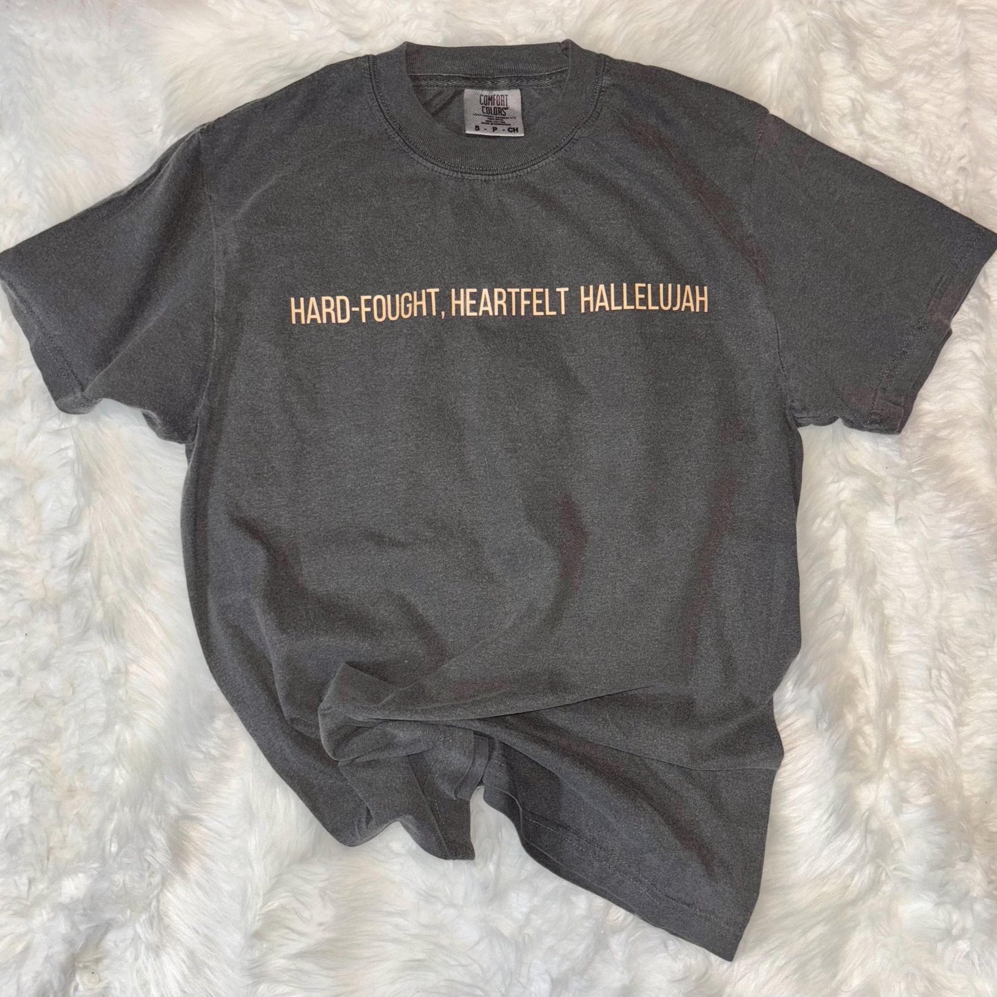 Hard fought Hallelujah sweatshirt | Brandon lake tshirt | Christian comfort colors tee