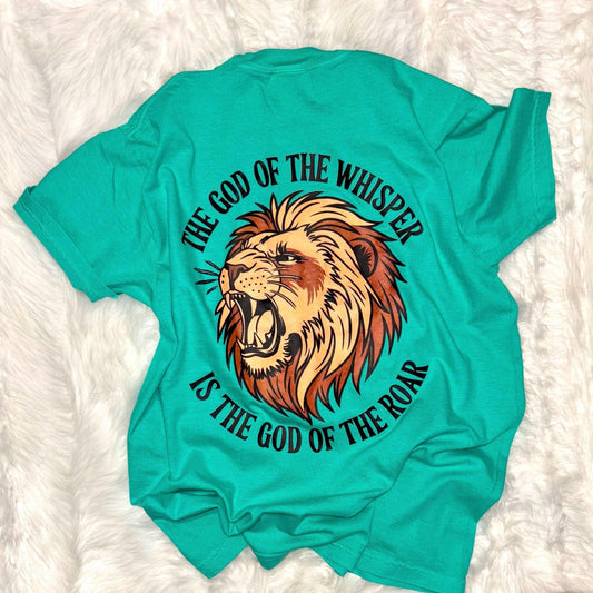 God of the Whisper God of the Roar Shirt – Christian Lion Tee | Brandon Lake Sevens inspiration tee | Comfort Colors Unisex Faith T-Shirt