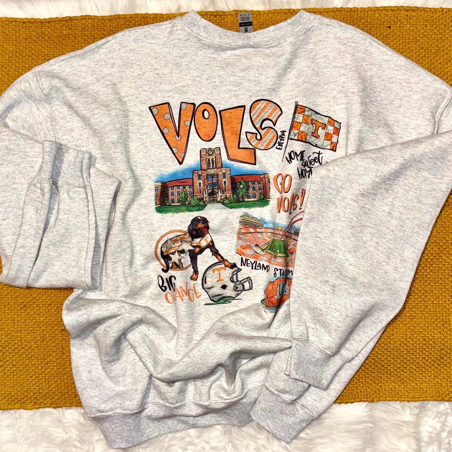 Tennessee Volunteers Sweatshirt | Tennessee Volunteers t-shirt Neyland Stadium Crewneck | Home Sweet Home Vols | Peace Love Vols