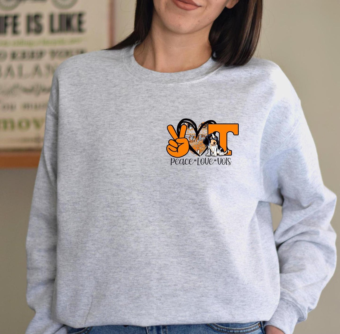 Tennessee Volunteers Sweatshirt | Tennessee Volunteers t-shirt Neyland Stadium Crewneck | Home Sweet Home Vols | Peace Love Vols