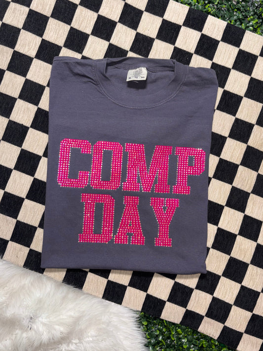 Comp Day Rhinestone Graphic Tee- Customizable