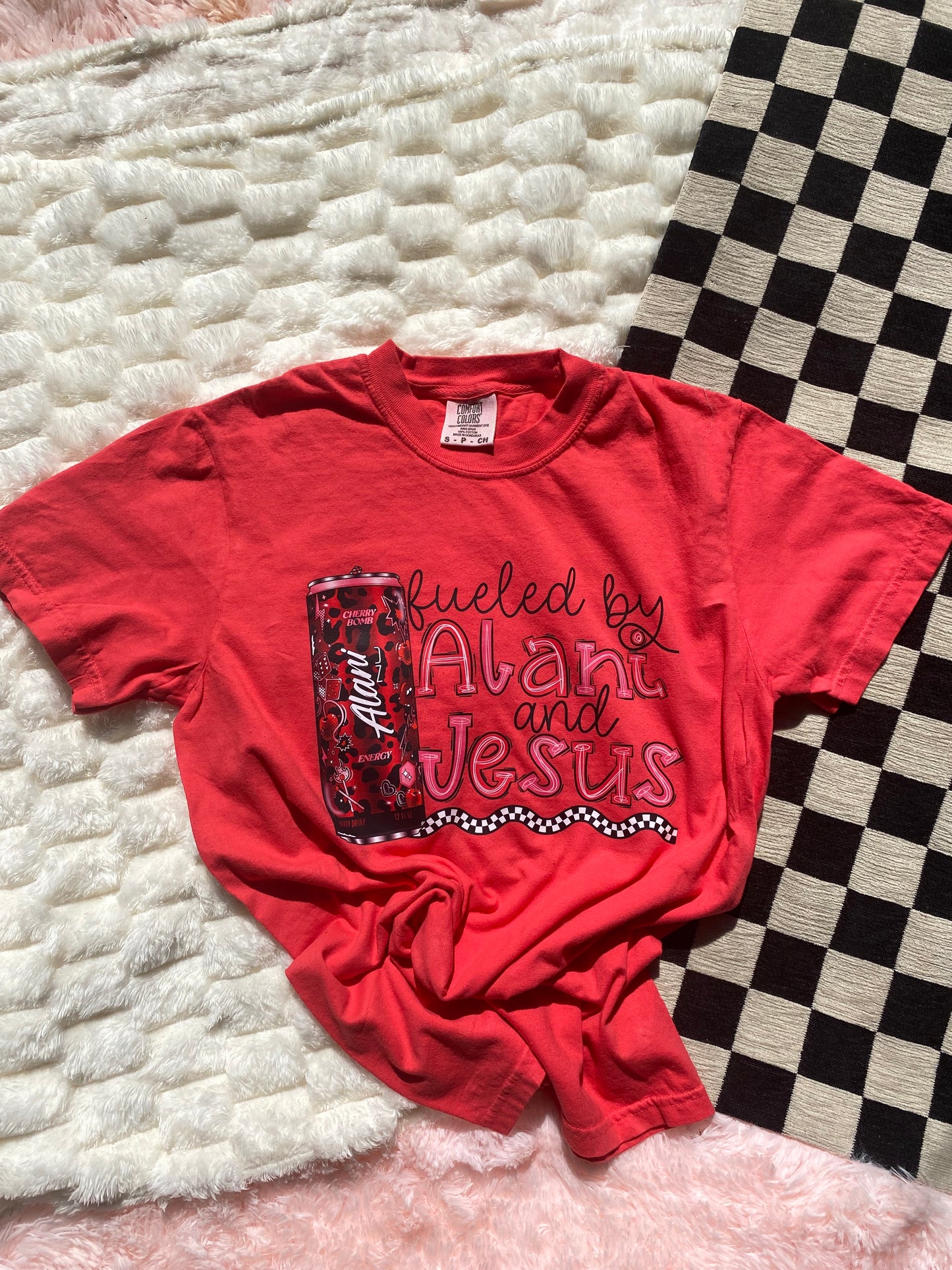 Fueled by Alani & Jesus Tee | Christian Energy Drink Inspired Graphic Shirt