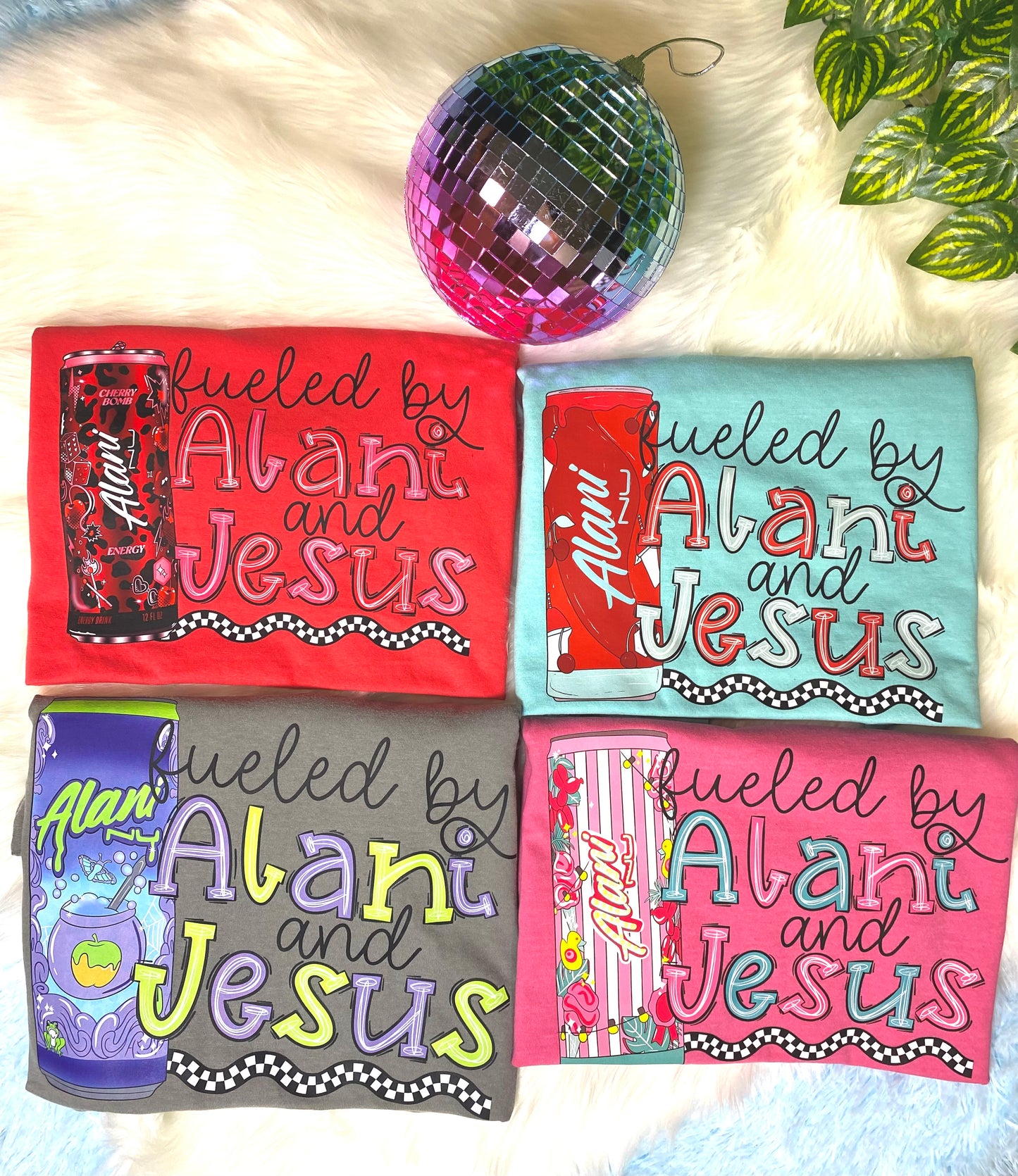 Fueled by Alani & Jesus Tee | Christian Energy Drink Inspired Graphic Shirt