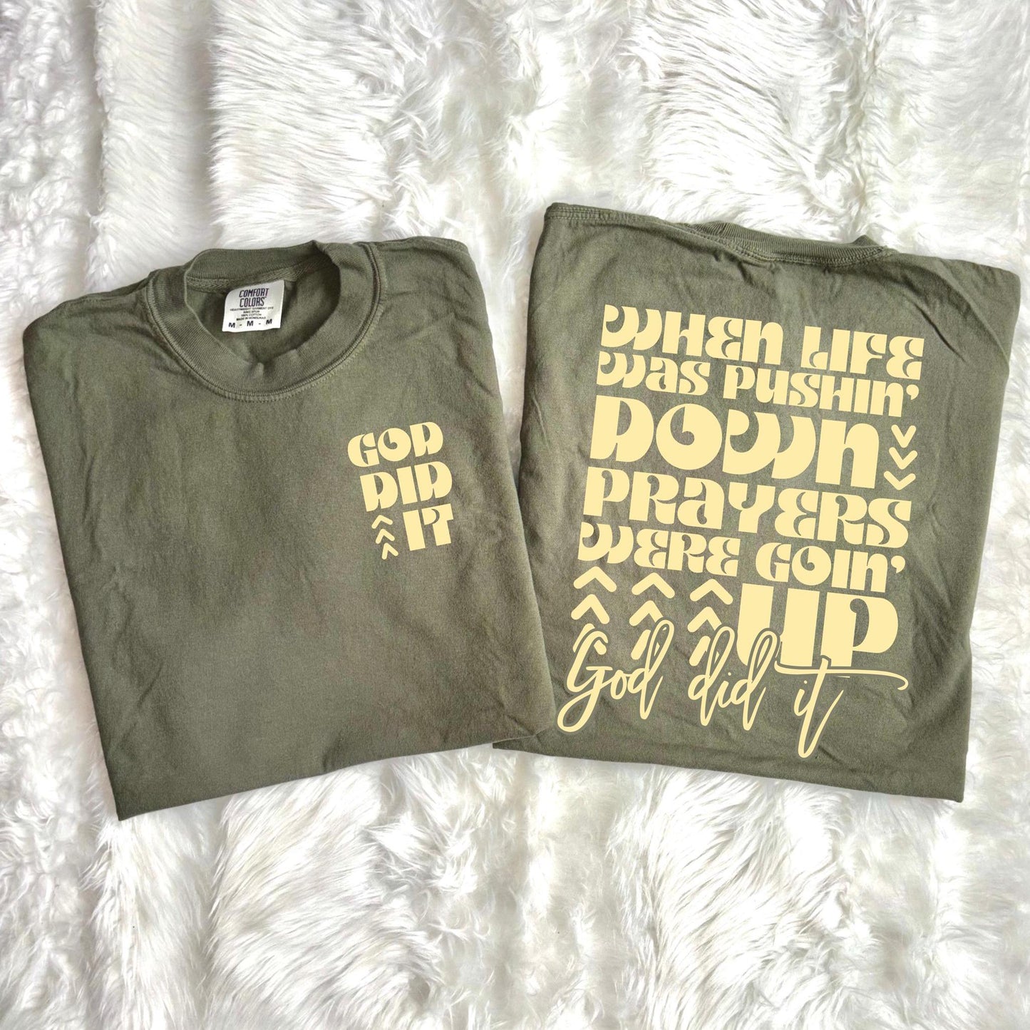 God did it by Toby Mac, Comfort colors t-shirt