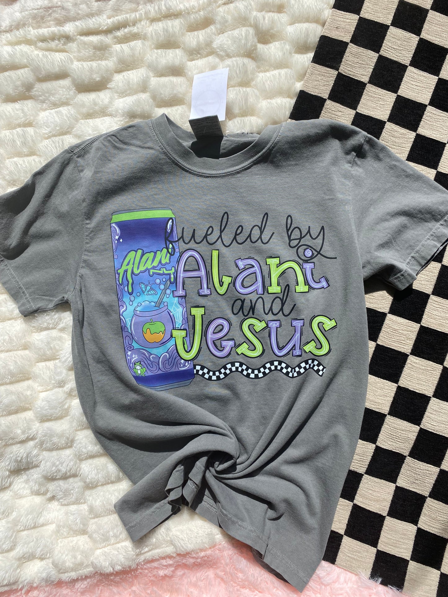 Fueled by Alani & Jesus Tee | Christian Energy Drink Inspired Graphic Shirt