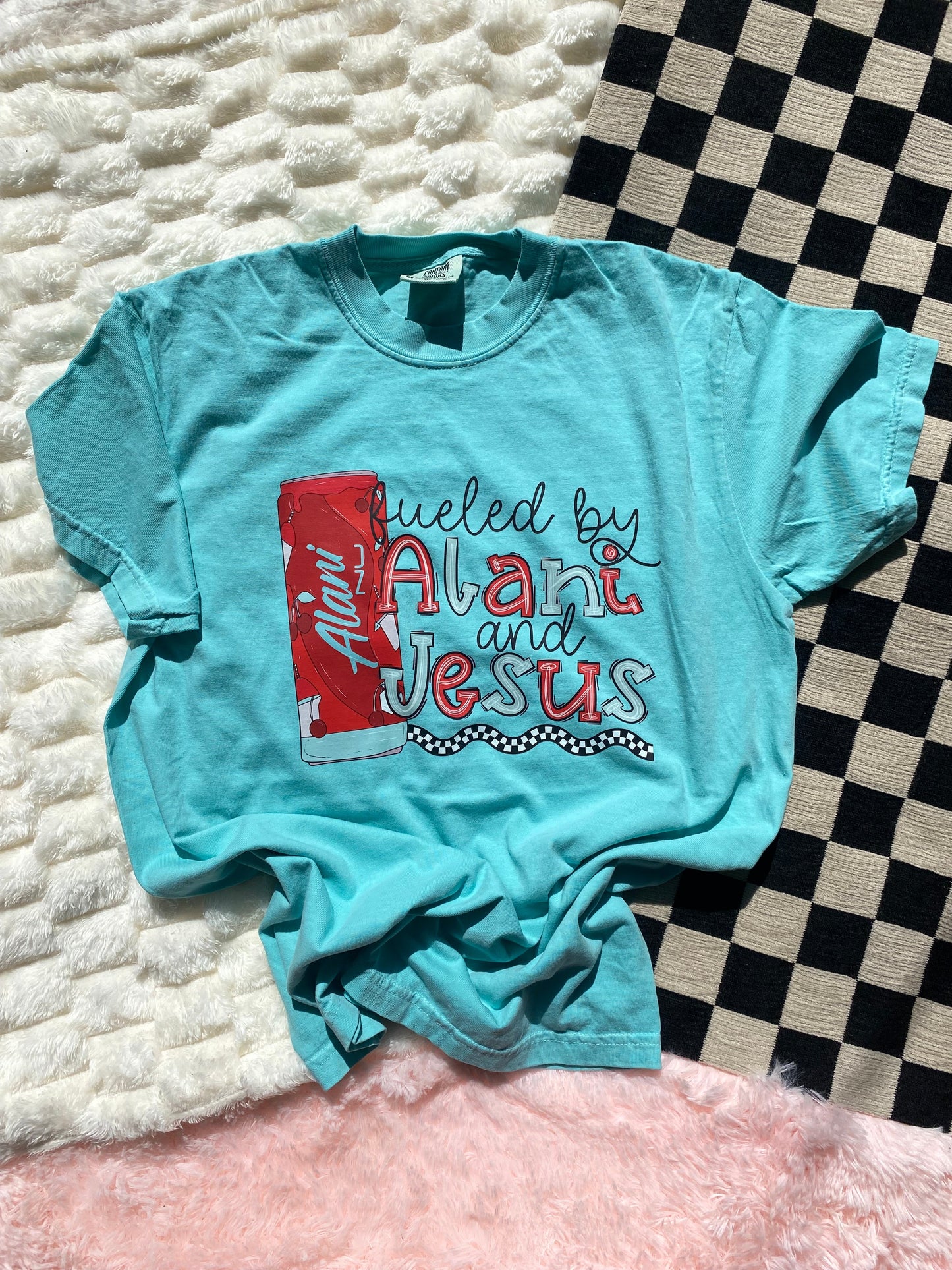 Fueled by Alani & Jesus Tee | Christian Energy Drink Inspired Graphic Shirt
