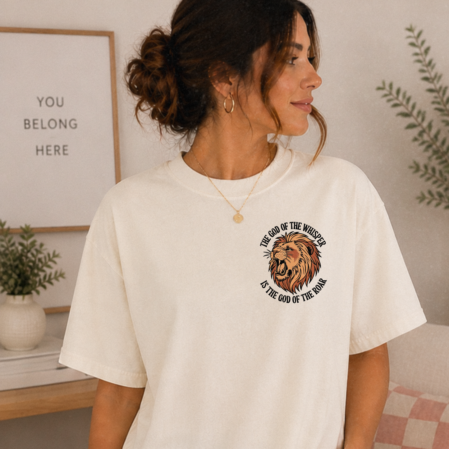 God of the Whisper God of the Roar Shirt | Christian Comfort Colors Tee
