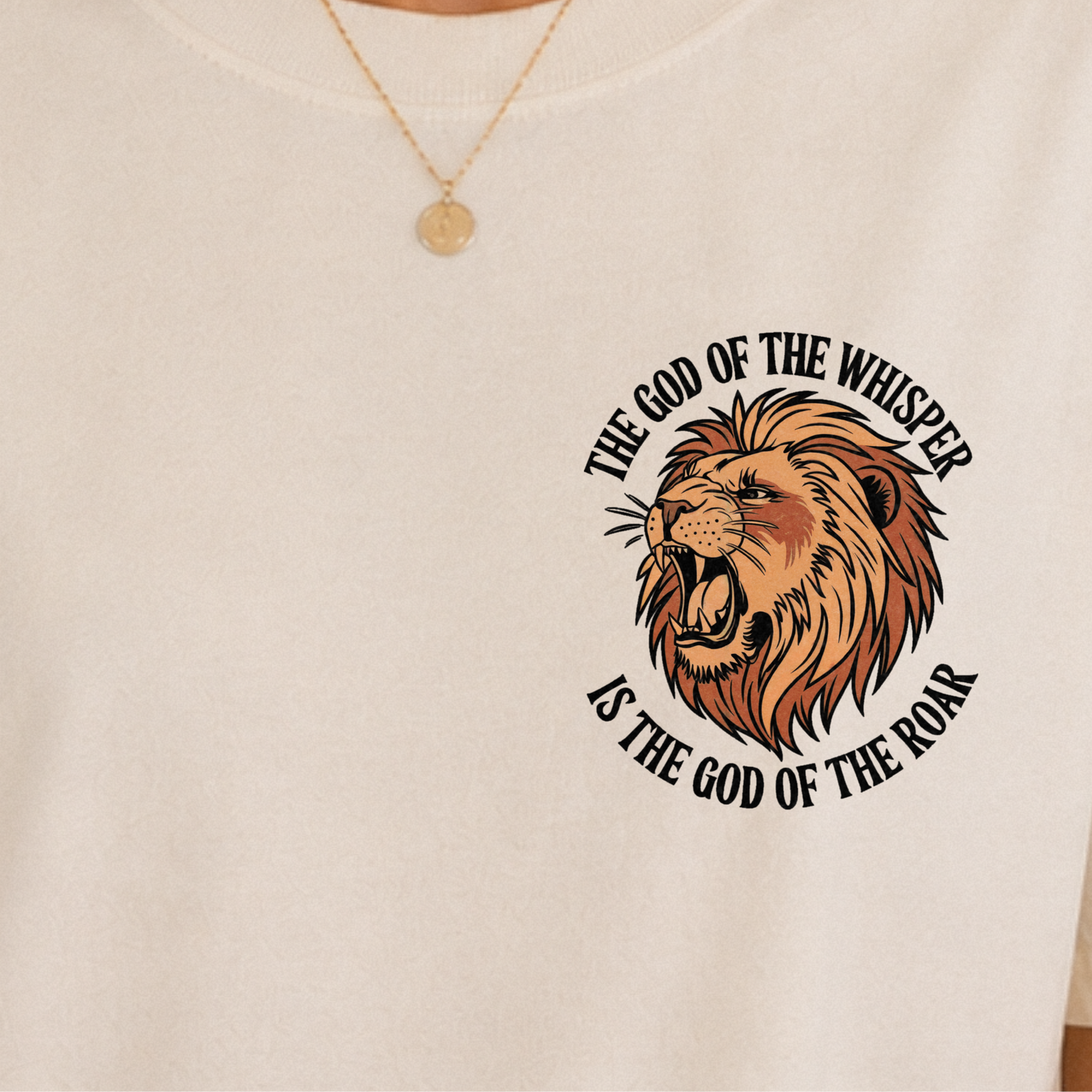 God of the Whisper God of the Roar Shirt | Christian Comfort Colors Tee
