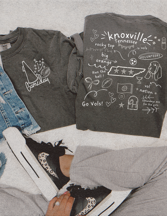 Knoxville Tennessee Gameday Tee | Vols Shirt | Tennessee Football Graphic Tee