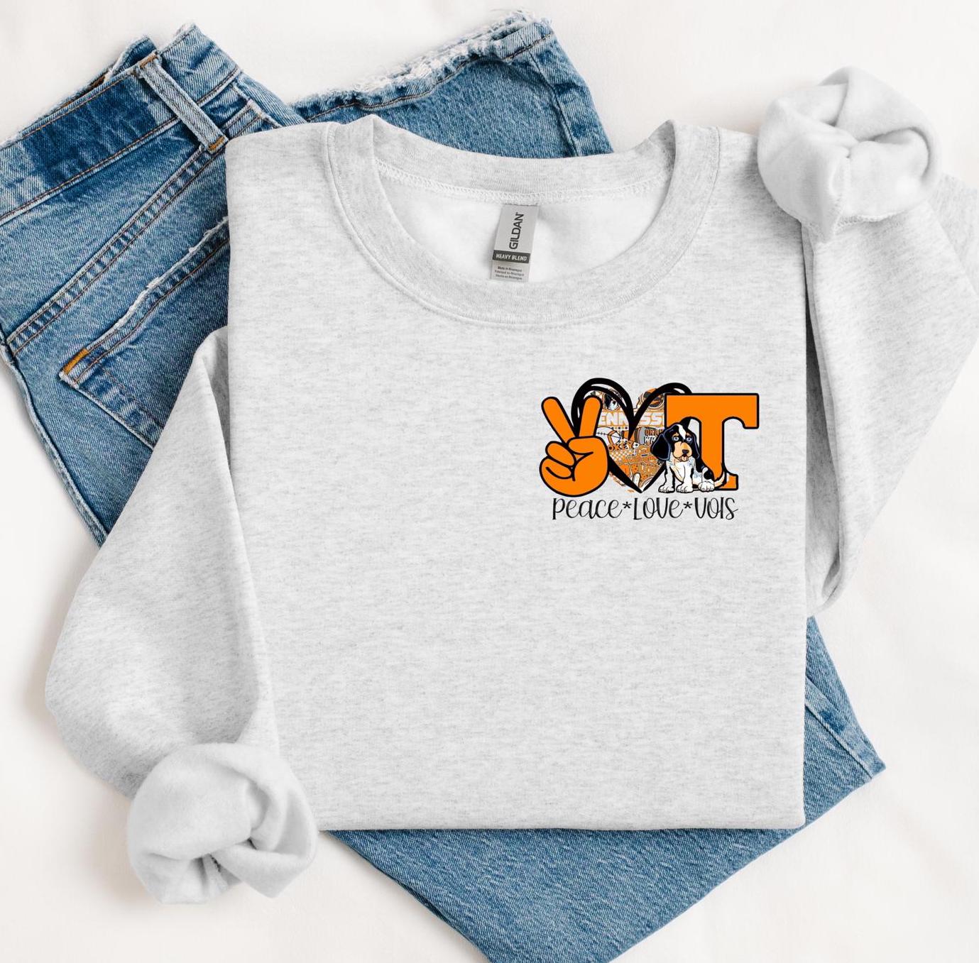 Tennessee Volunteers Sweatshirt | Tennessee Volunteers t-shirt Neyland Stadium Crewneck | Home Sweet Home Vols | Peace Love Vols