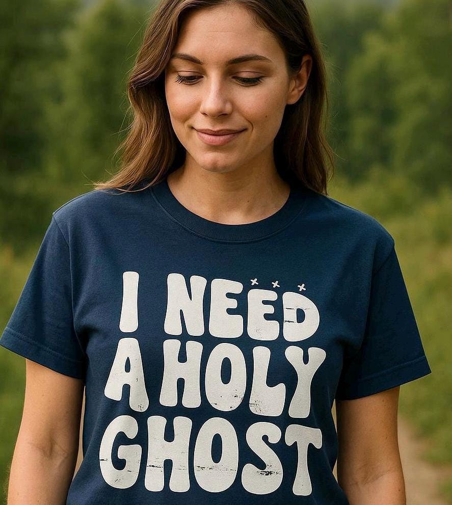 I need a Holy Ghost comfort colors t-shirt | Bold Christian shirt | Bible verse tee