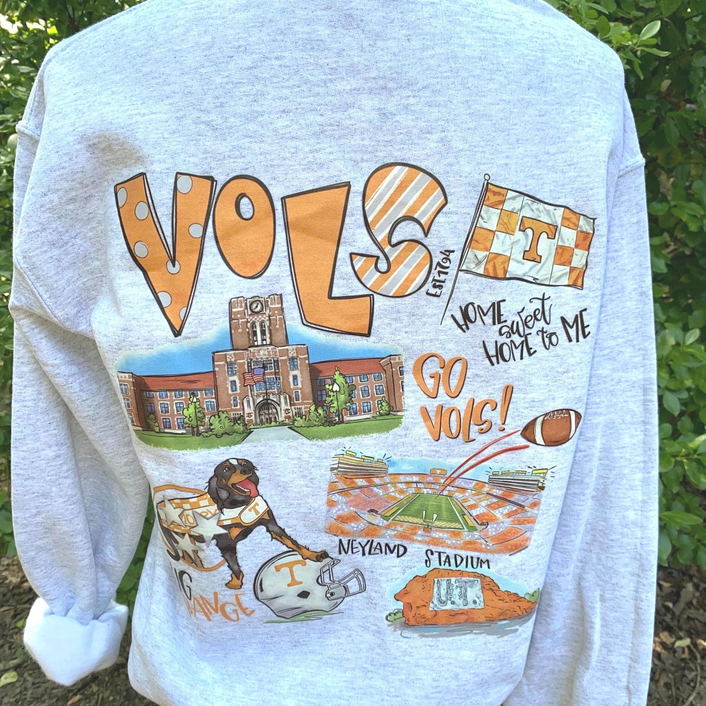 Tennessee Volunteers Sweatshirt | Tennessee Volunteers t-shirt Neyland Stadium Crewneck | Home Sweet Home Vols | Peace Love Vols