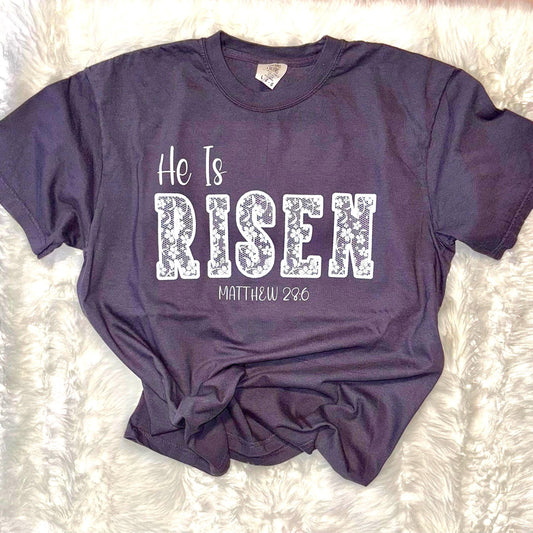 He is Risen comfort colors tshirt