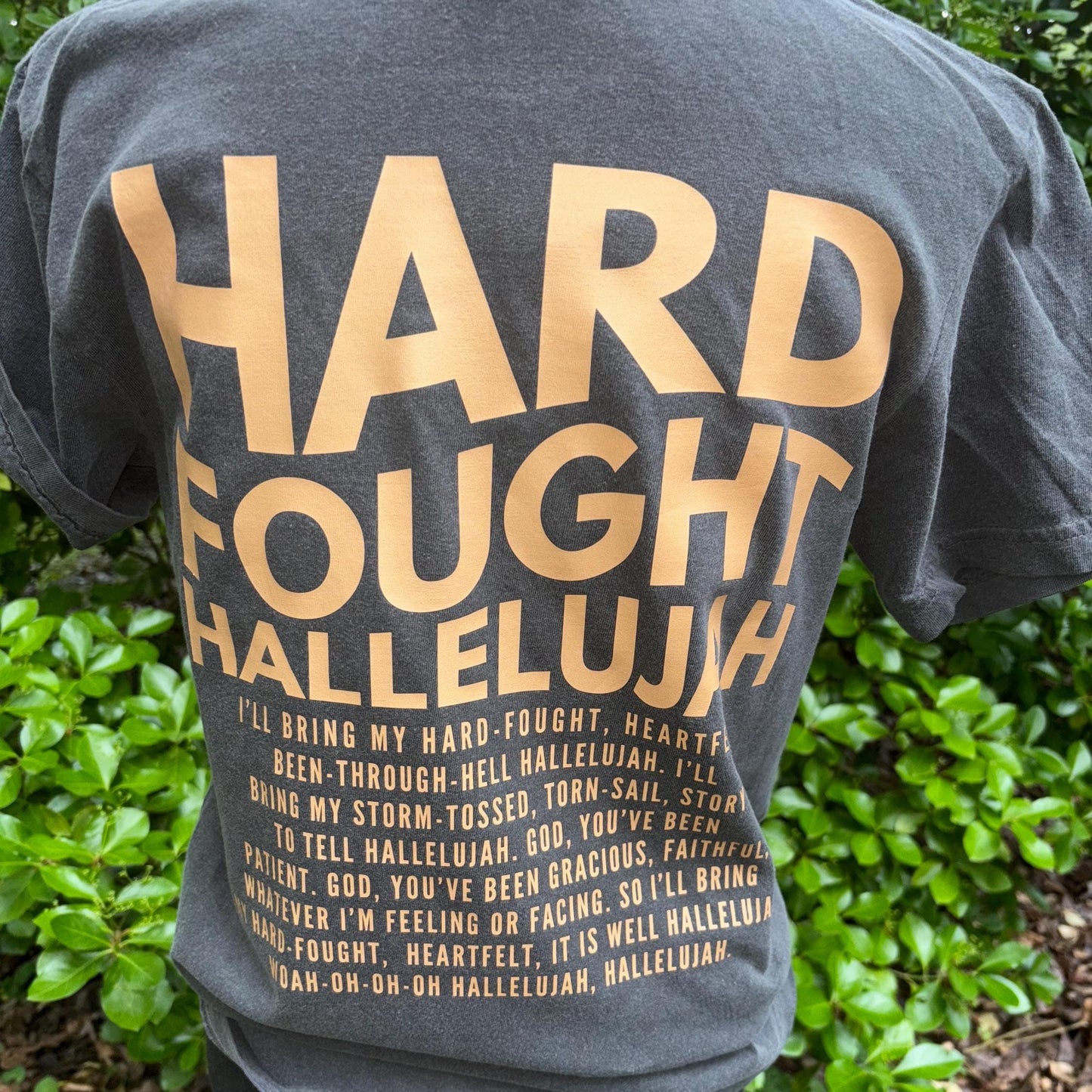 Hard fought Hallelujah sweatshirt | Brandon lake tshirt | Christian comfort colors tee